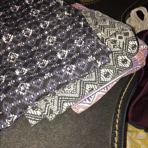 Trio of Tribal Print Leggings